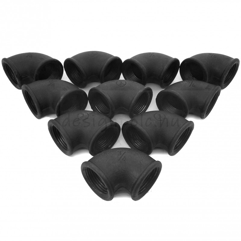 10DB KÖNYÖK 90 FOKOS 3/4 COL FEKETE ECO IDOM SZETTEK 10DB KÖNYÖK 90 FOKOS 3/4 COL FEKETE ECO IDOM SZETTEK