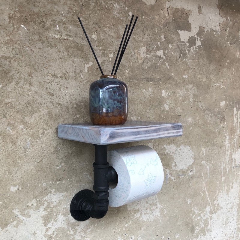 WC-PAPÍR TARTÓ HARANGVIRÁG SZÍNŰ POLCCAL WC-PAPÍR TARTÓ HARANGVIRÁG SZÍNŰ POLCCAL