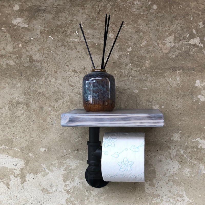 WC-PAPÍR TARTÓ HARANGVIRÁG SZÍNŰ POLCCAL WC-PAPÍR TARTÓ HARANGVIRÁG SZÍNŰ POLCCAL