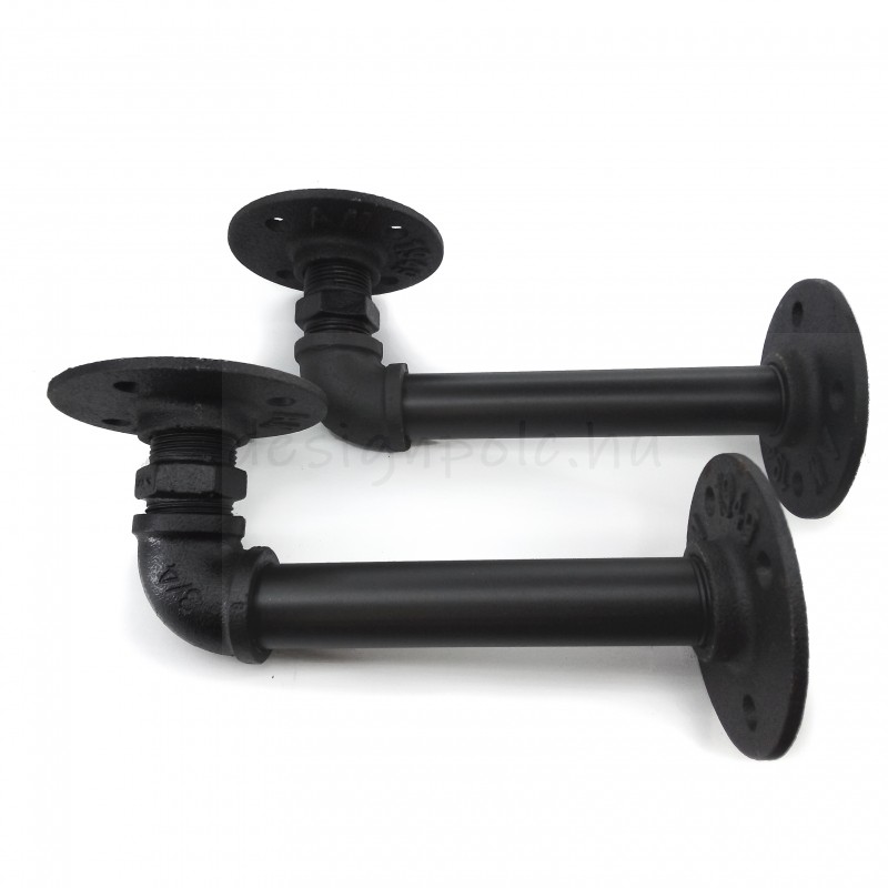 POLC KONZOL PÁR LOFT DESIGN POLCTARÓ 16,5CM FEKETE FALI POLC KONZOL POLC KONZOL PÁR LOFT DESIGN POLCTARÓ 16,5CM FEKETE FALI POLC KONZOL