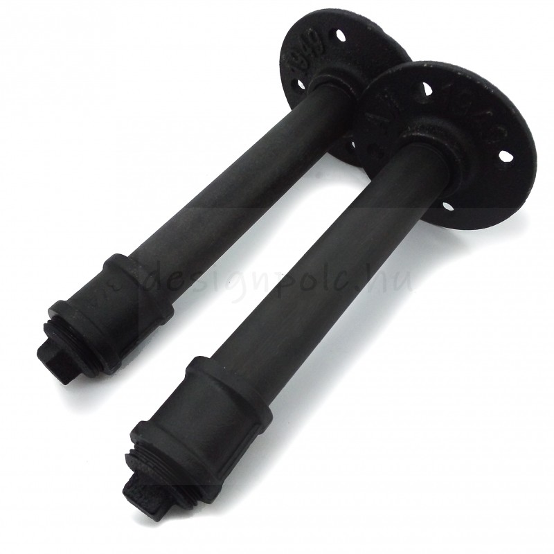 POLCTARTÓ KONZOL PÁR EGYENES 20CM FEKETE FALI POLC KONZOL POLCTARTÓ KONZOL PÁR EGYENES 20CM FEKETE FALI POLC KONZOL