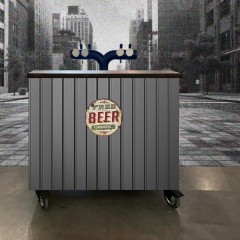 MOBIL SÖRPULT LEMEZ BORÍTÁSSAL 2/4 KEG 125CM MOBIL SÖRPULTOK