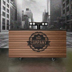 MOBIL SÖRPULT FA BORÍTÁSSAL 4 KEG 200CM MOBIL SÖRPULTOK