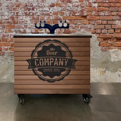 MOBIL SÖRPULT FA BORÍTÁSSAL 2/4 KEG 125CM MOBIL SÖRPULTOK